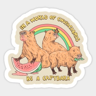 Be A Capybara Sticker